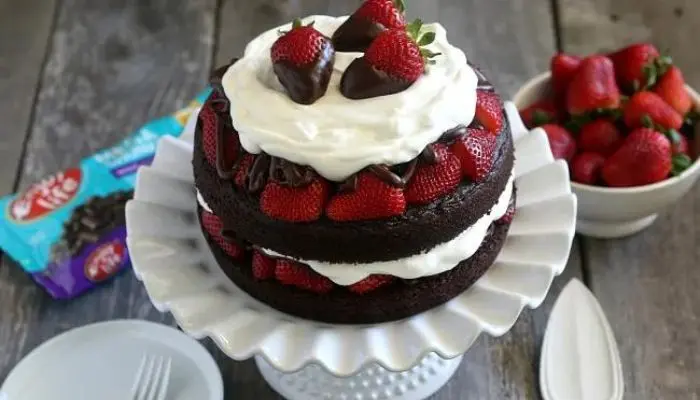 Paleo Chocolate Strawberry Cake