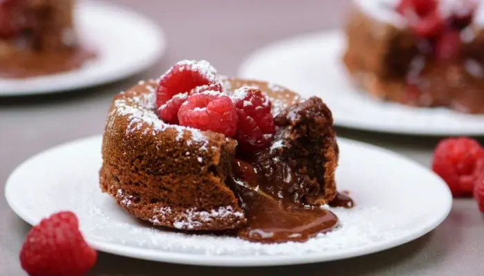 Raspberry Molten Lava Cakes