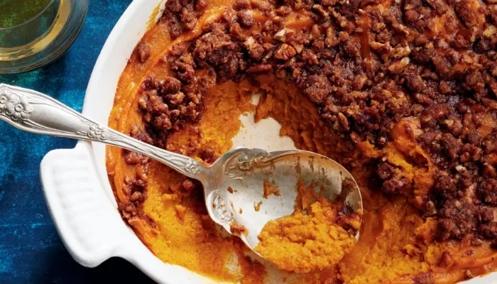 Maple Pecan Sweet Potato Casserole