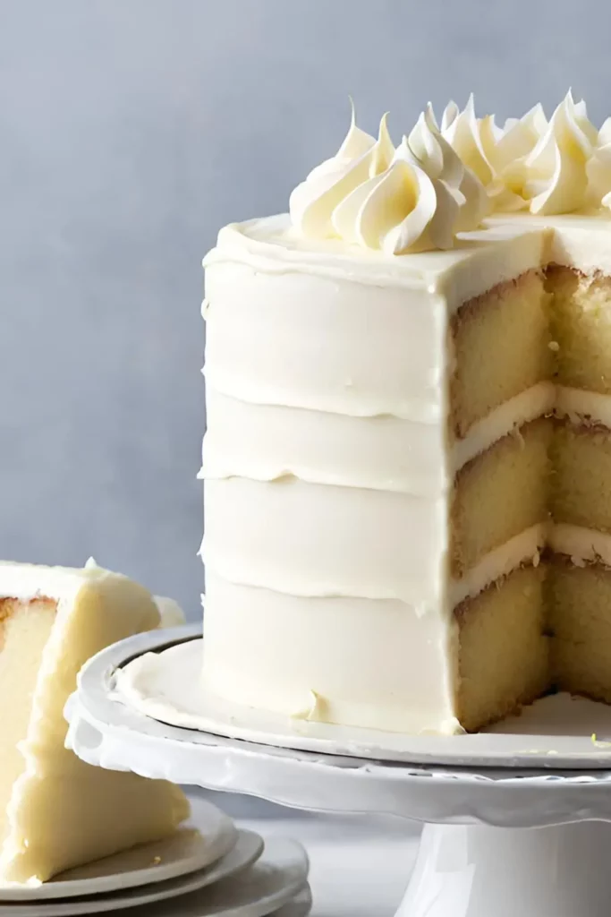 Vanilla Layer Cake with Ermine Icing