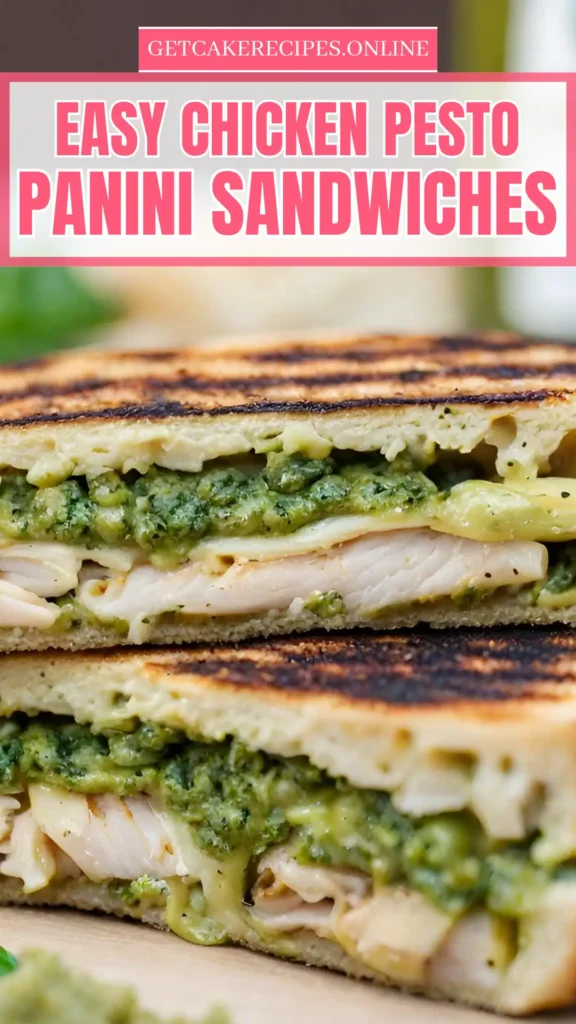 Easy Chicken Pesto Panini Sandwiches