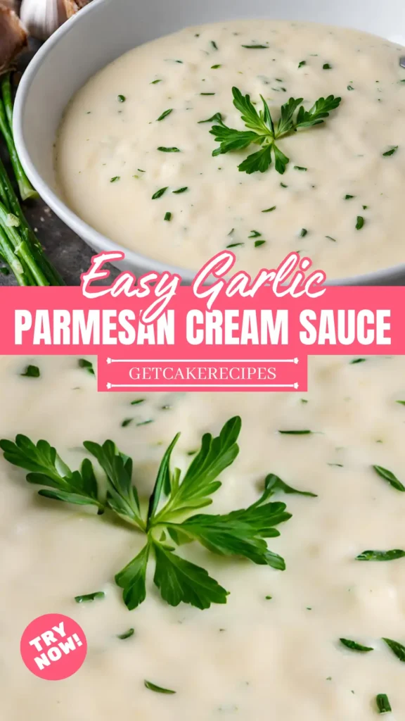 Easy Garlic Parmesan Cream Sauce