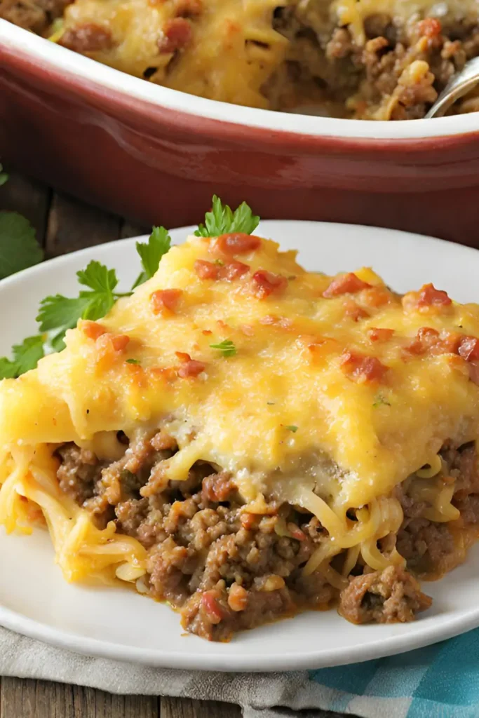 Easy Ground Beef and Spaghetti Squash Casserole