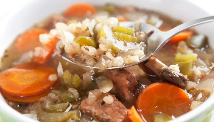 Instant Pot Beef And Barley Stew Soup