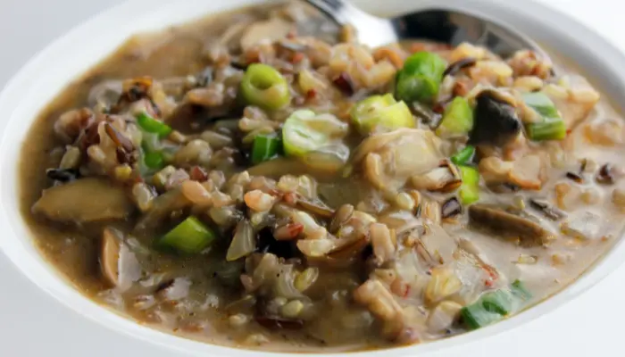 Mushroom and Wild Rice Soup Instant Pot