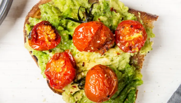 Avocado Toast With Roasted Tomatoes