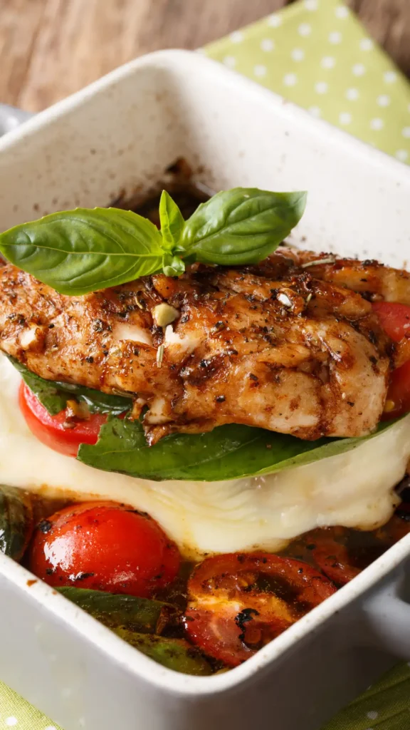 Caprese Stuffed Balsamic Chicken