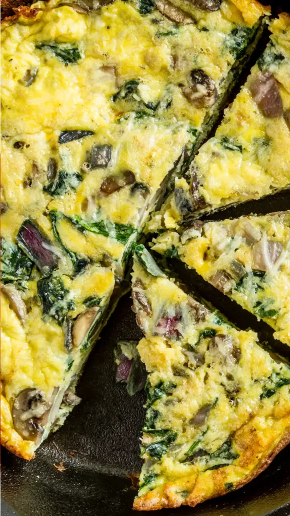 Spinach Mushroom Frittata Recipe