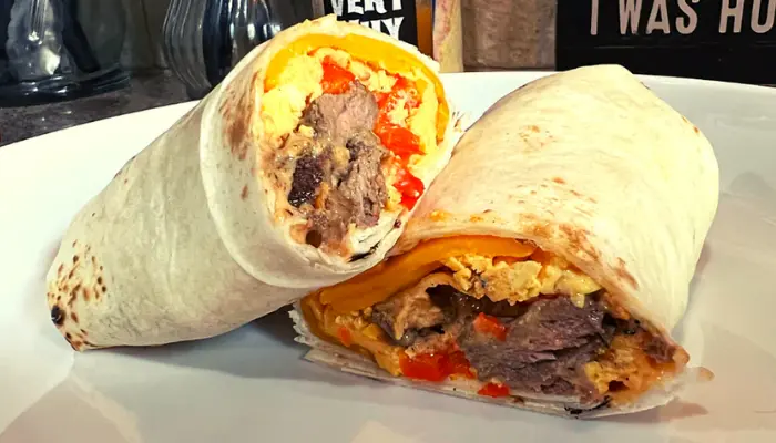 Steak And Egg Breakfast Wrap