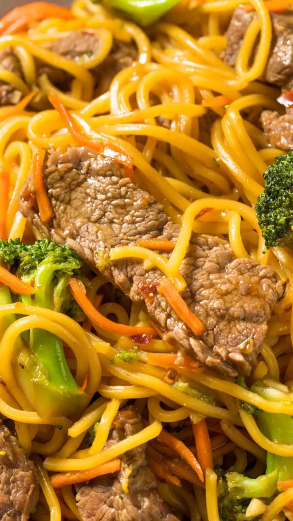 The Best Beef and Vegetable Lo Mein | getcakerecipes