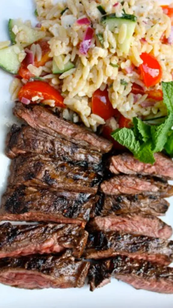 The Best Orzo Beef Salad