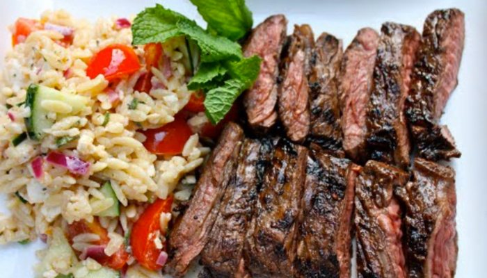 The Best Orzo Beef Salad