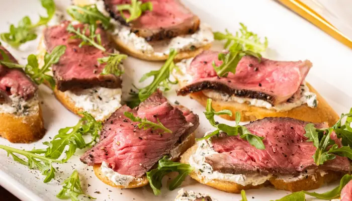 Beef and Horseradish Crostini