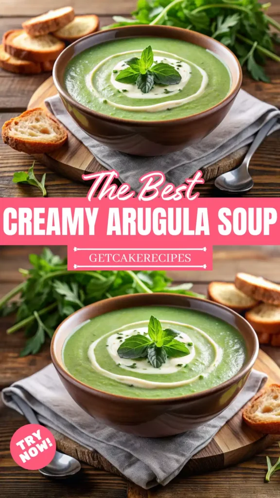 The Best Creamy Arugula Soup