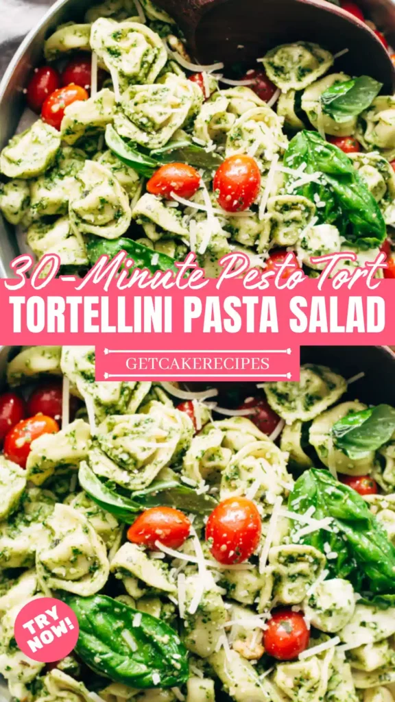 30-Minute Pesto Tortellini Pasta Salad