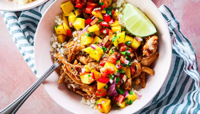 Crock-Pot Mango Salsa Chicken