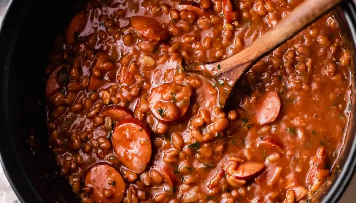 Easy Cowboy Beans With Sausage