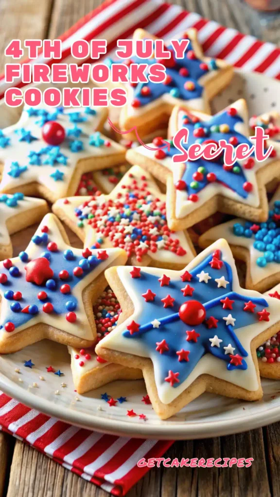 4TH OF JULY FIREWORKS COOKIES