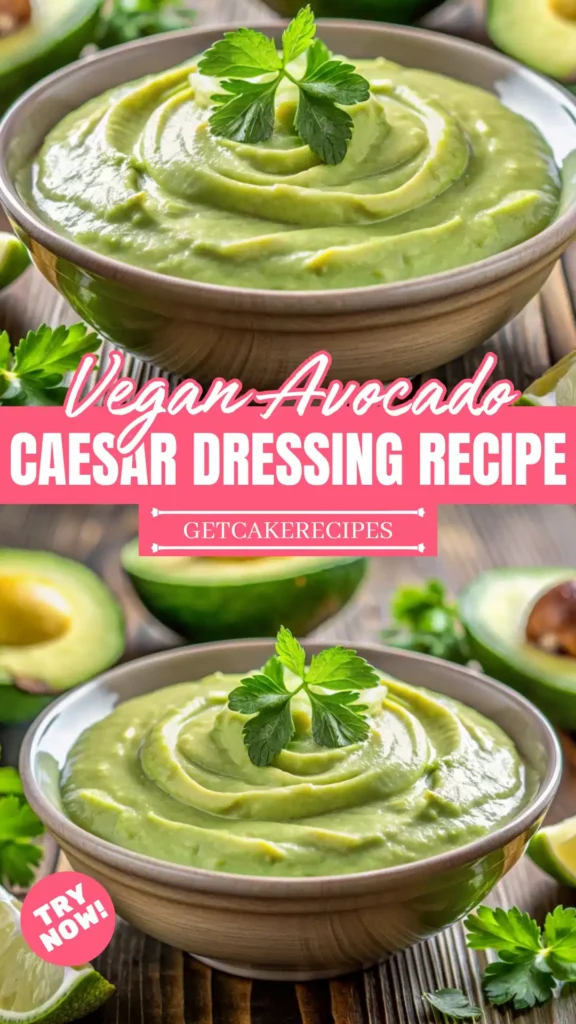 Vegan Avocado Caesar Dressing Recipe