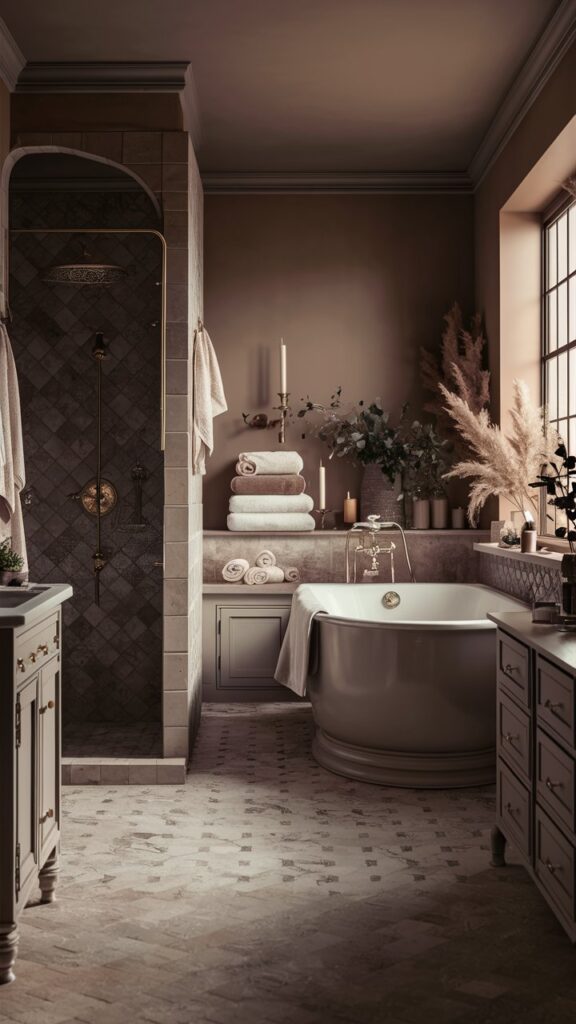 Warm Taupe Bathroom Color