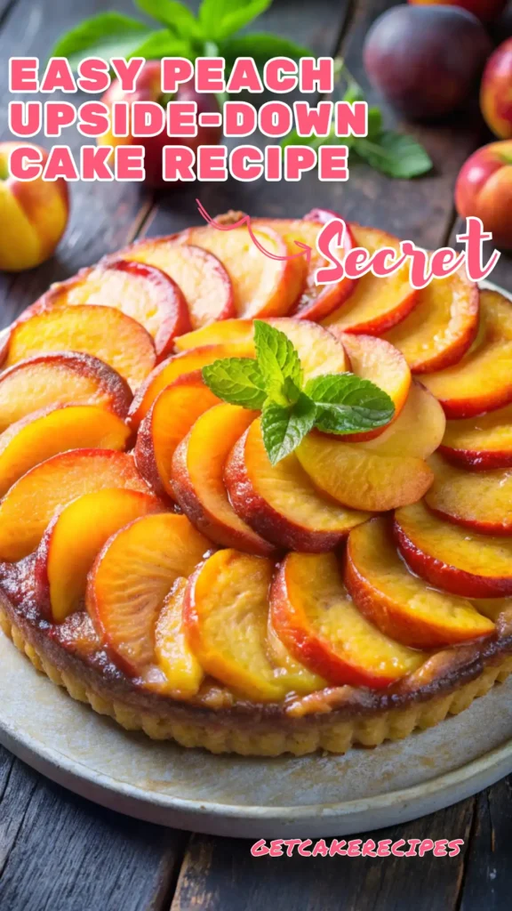 Easy Peach Upside-Down Cake Recipe