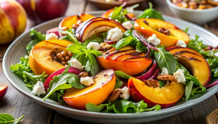 Summer Grilled Peach Salad