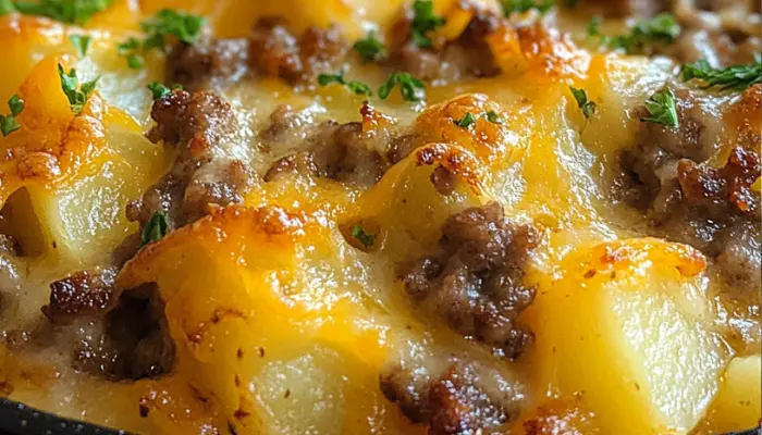 Easy Hamburger Potato Casserole