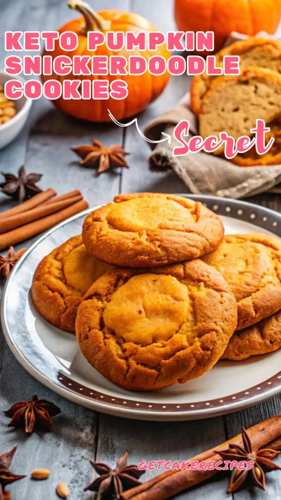 Keto Pumpkin Snickerdoodle Cookies