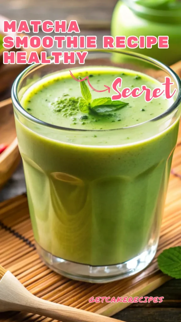 Matcha Smoothie Recipe Healthy