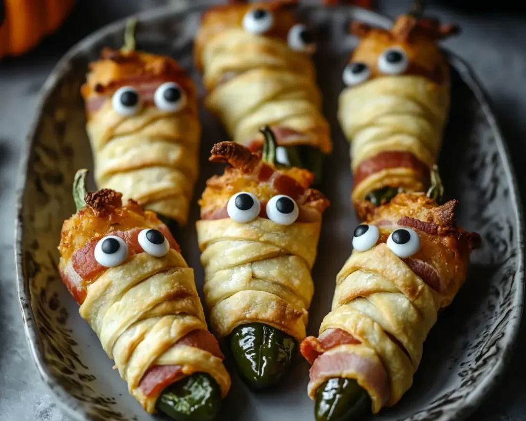 Mummy Bacon Jalapeno Poppers