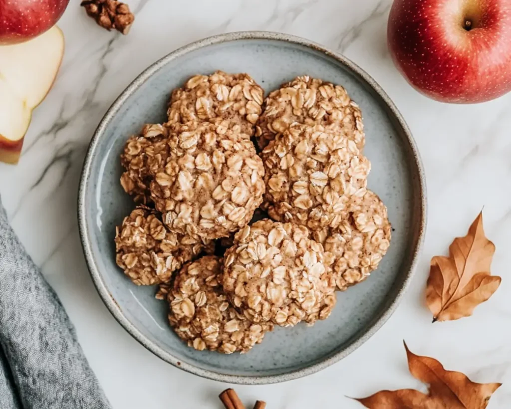 Cinnamon Apple Oatmeal Cookies