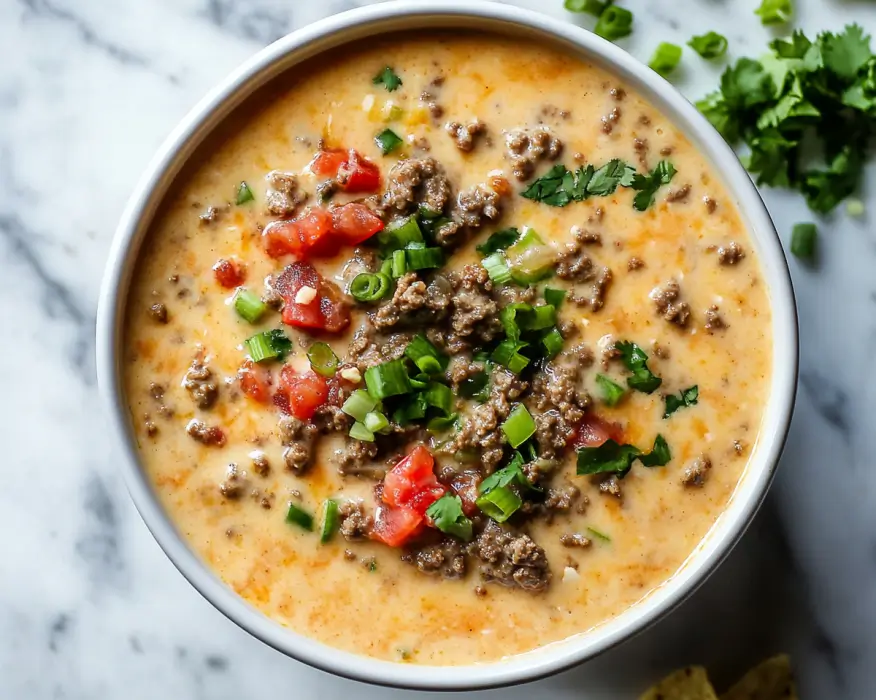 Slow Cooker Beef Queso Dip