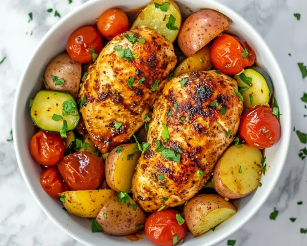 Crockpot Balsamic Chicken with Vegetables