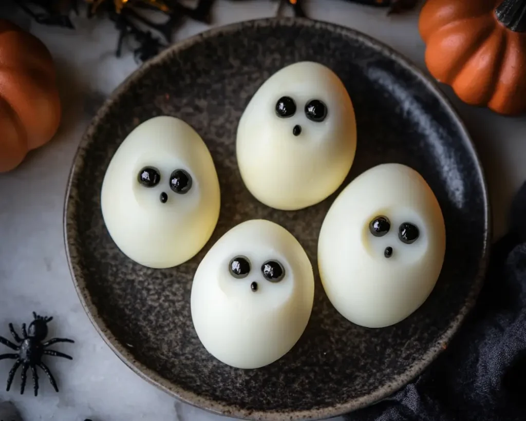 Ghost Hard-Boiled Eggs