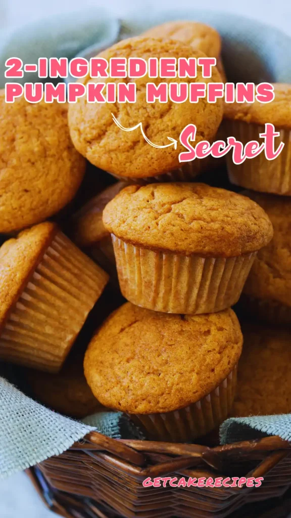 2-ingredient Pumpkin Muffins