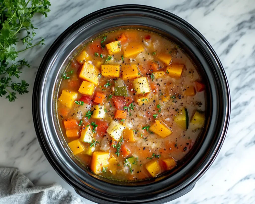 Crockpot Harvest Vegetable Soup