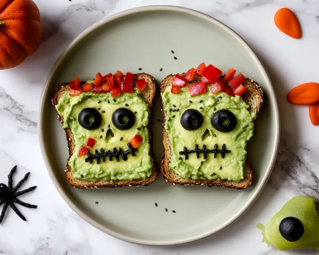 Frankenstein Avocado Toast