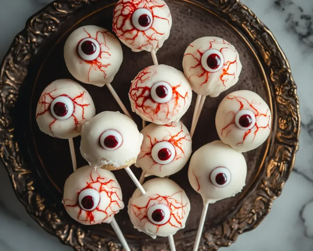 Eyeball Cake Pops Halloween