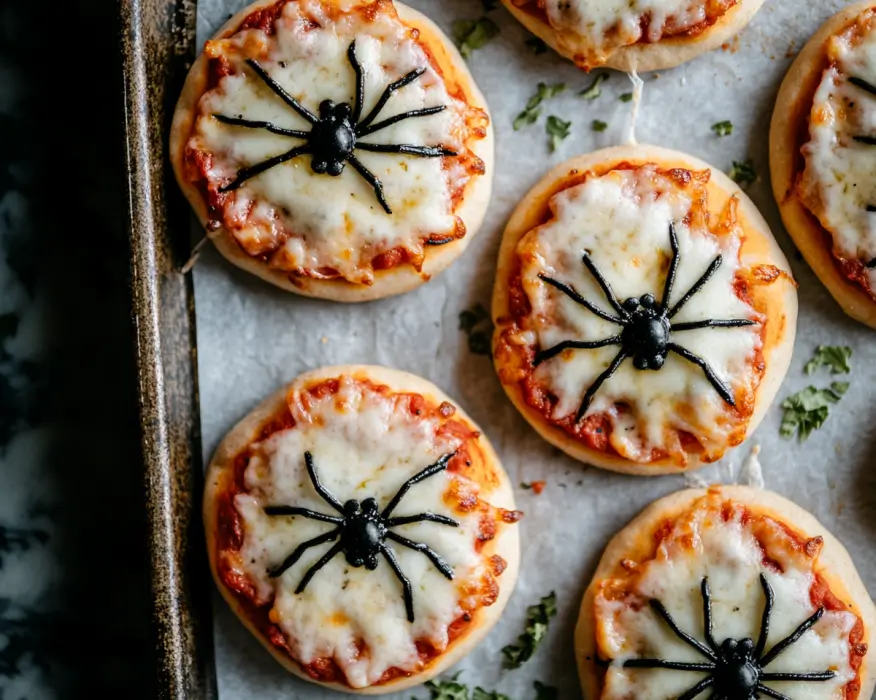 Spider Pizza Bagels