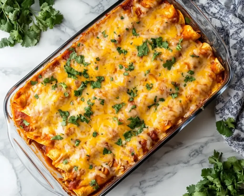 Cream Cheese Chicken Enchiladas