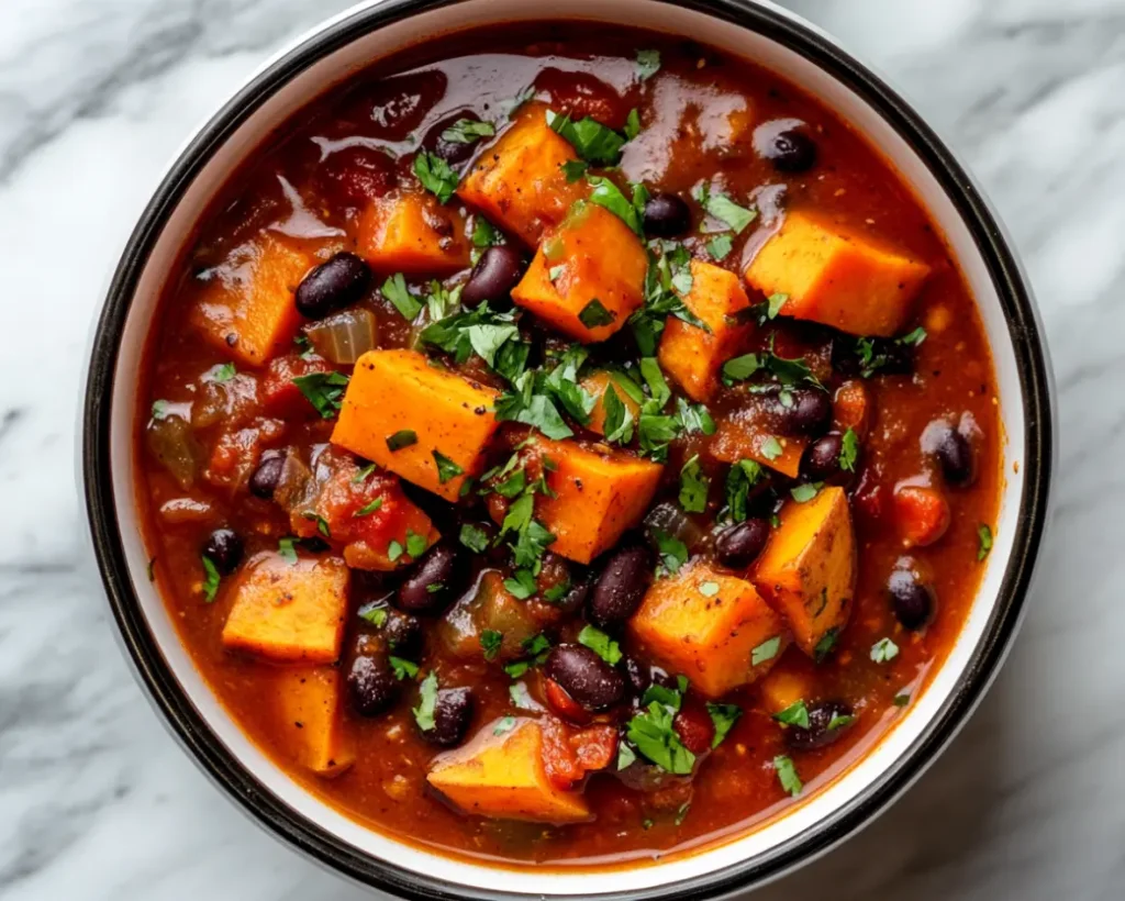 Sweet Potato and Black Bean Chili