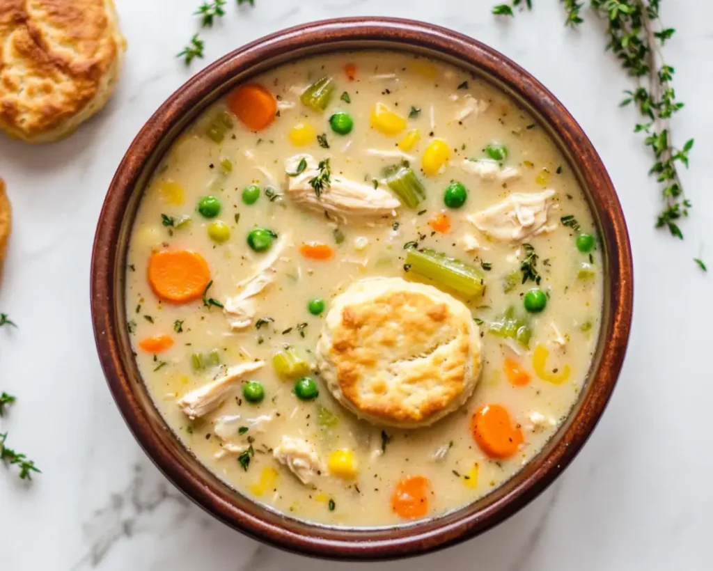 Crockpot Chicken Pot Pie Soup