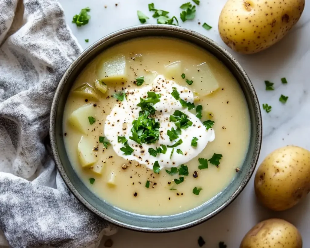 Slow Cooker Potato Leek Soup