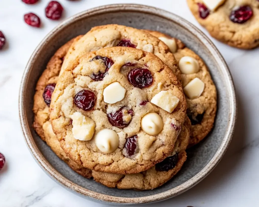 White Chocolate Cranberry Cookies