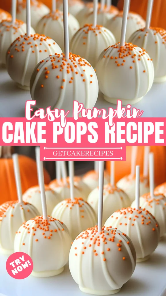 Easy Pumpkin Cake Pops Recipe