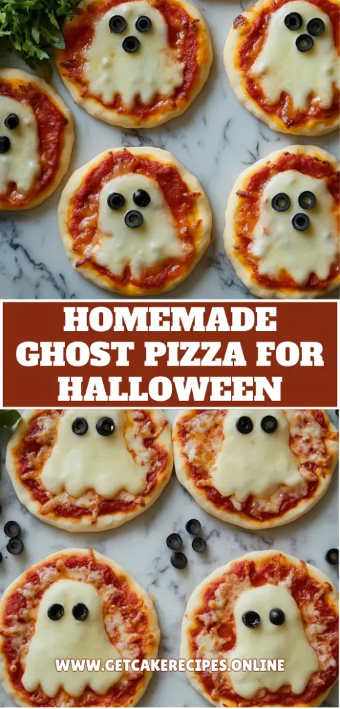 Homemade Ghost Pizza For Halloween