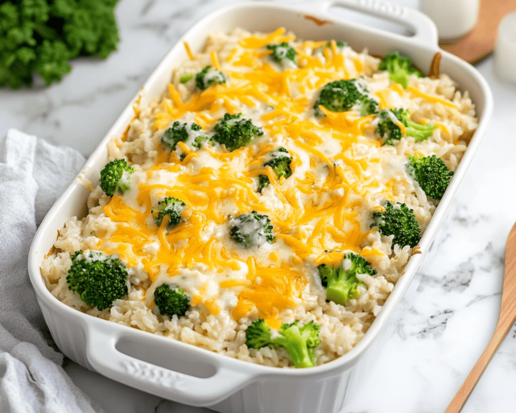 Cheesy Broccoli and Rice Casserole