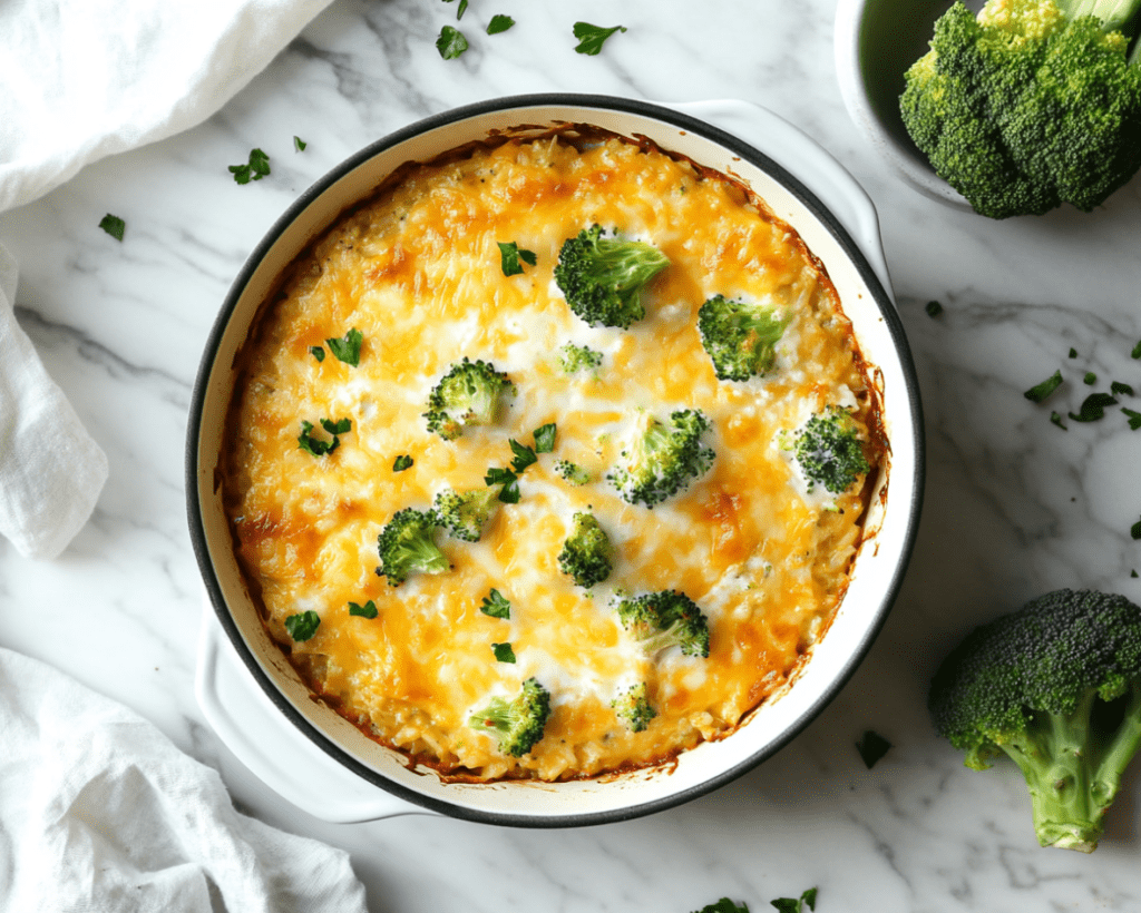 Cheesy Broccoli and Rice Casserole