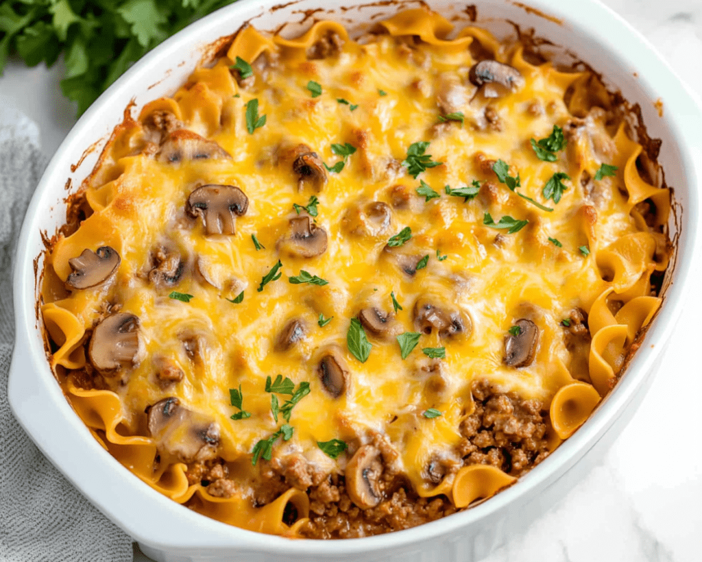 Beef and Mushroom Casserole