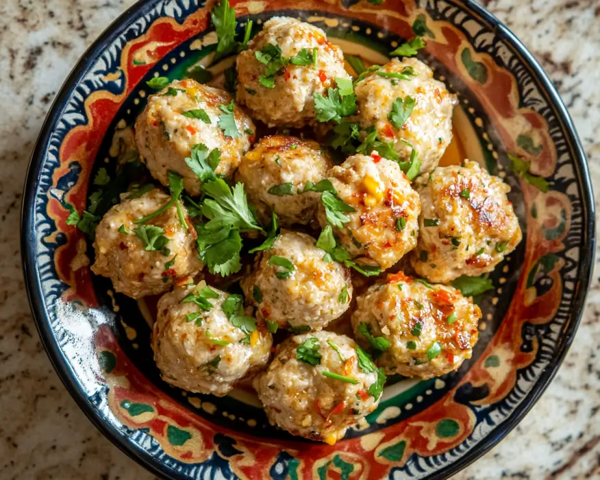 Garlic Habanero Chicken Meatballs